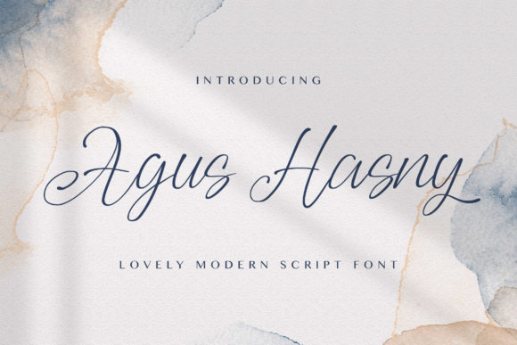 Agus Hasny: A Thin Handwritten Font for Web Design