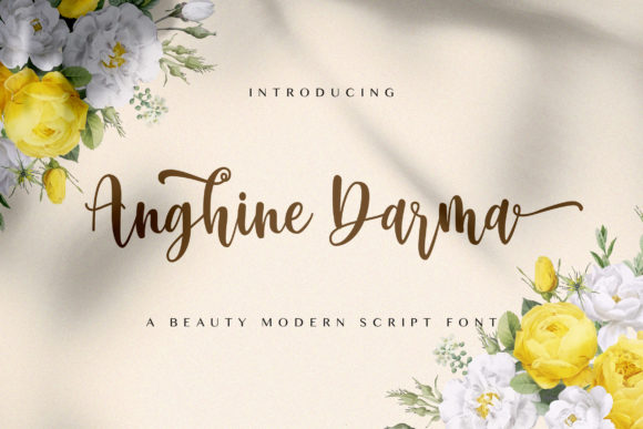 Anghine Darma: A Charming Script Font for Crafters