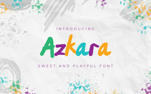 Azkara: A Playful Handwritten Font for Editorial Design