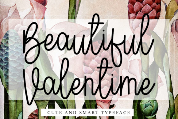 Beautiful Valentine: A Handwritten Font for Crafters