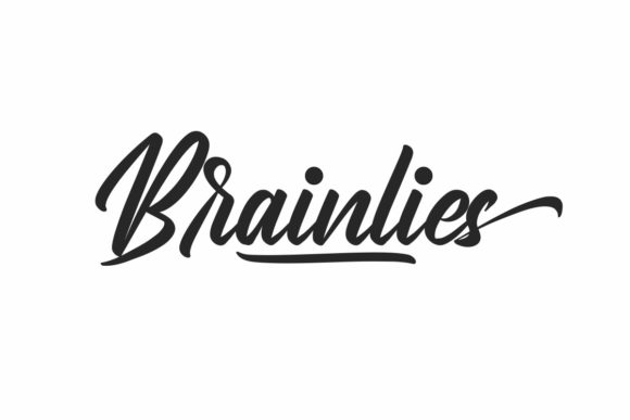 Brainlies: A Romantic Script Font for Makers and Creative Sellers