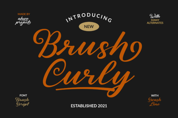 Brush Curly: A Bold Handwritten Font for Editorial Design