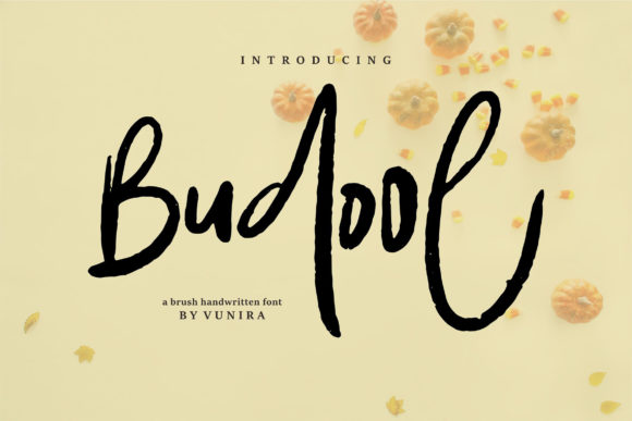 Budool: A Brushed Handwritten Font for Authentic Branding