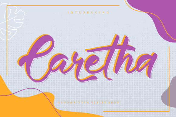 Caretha: A Handwritten Font for Editorial Design