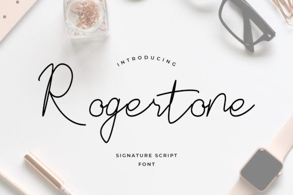 Elegant Script Font Design with Rogertone for Editorial Projects