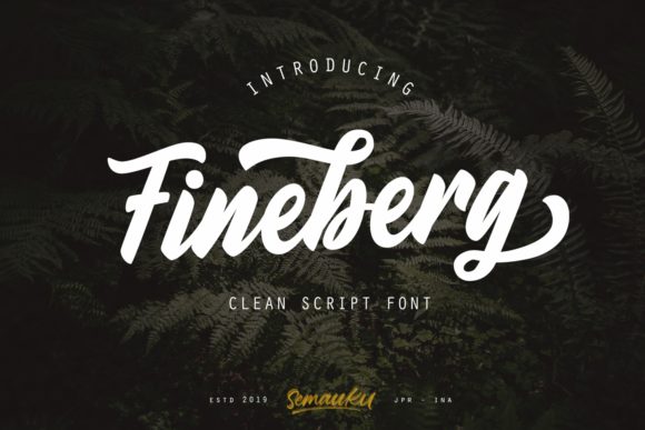 Fineberg: A Retro Handwritten Font for Bold Branding