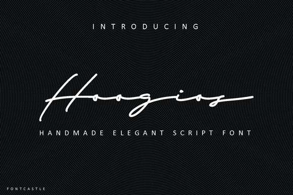 Hoogios: A Luxurious Script Font for Brand Identity