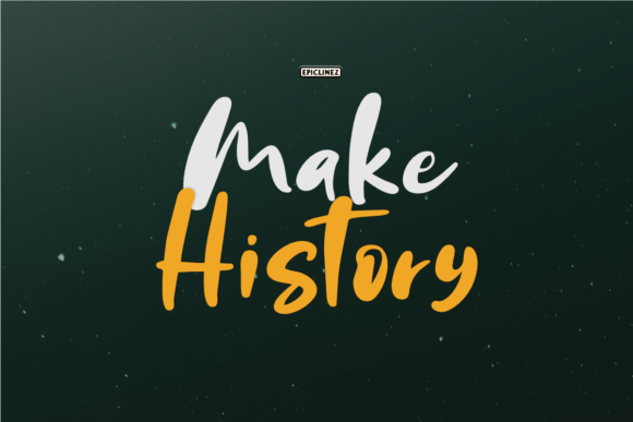 Make History: A Handwritten Font for Branding