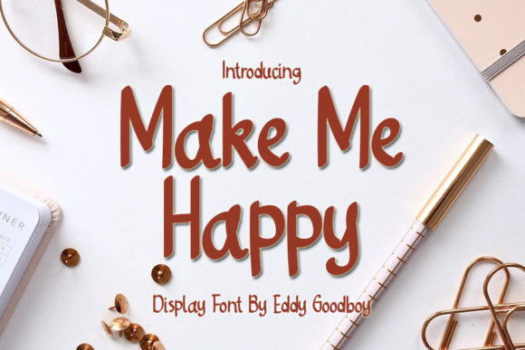 Make Me Happy: A Handwritten Font That Elevates Your Craft & Product Designs