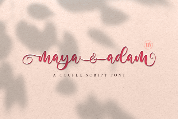 Maya and Adam: A Romantic Handwritten Font for Makers