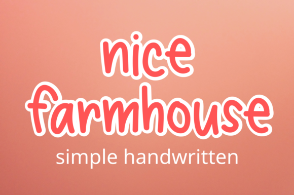 Nice Farmhouse: A Charming Script Font for Brand Identity