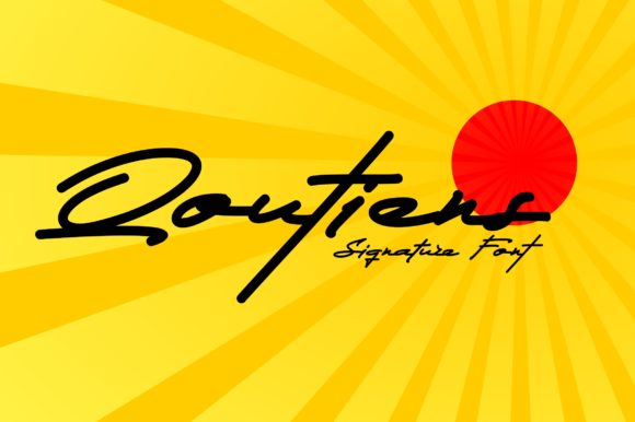 Qoutiens: A Modern Handwritten Font for Brand Identity