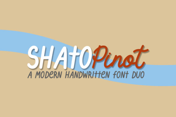 Shato Pinot Duo: A Handwritten Font That Brings Charm to Every Craft