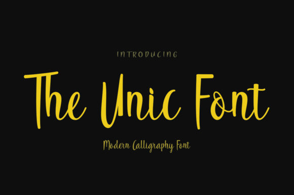 The Unic: A Designer’s Go-To Handwritten Font for Elegant Branding